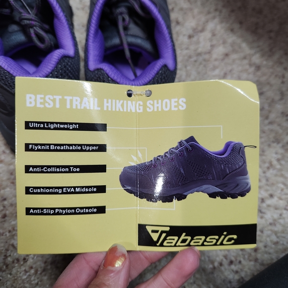 Women's Gray & Purple Hiking Shoes size 7 - Picture 5 of 6